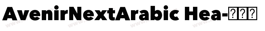 AvenirNextArabic Hea字体转换